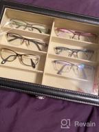 img 1 attached to Rose Leather 8 Piece Eyeglasses & Sunglass Storage Case - AUTOARK AW-032 Organizer review by Marco Huff