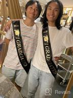 img 1 attached to Celebrate Your Graduation In Style With GraduatePro'S Unisex Class Of 2022 Graduation Sash Featuring Glittery Gold Letters - Perfect Party Gift For Seniors! review by Amanda Love
