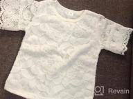 img 1 attached to Adorable Floral Outfit Set For Toddler Girls: Ruffle Tops, T-Shirts, Shorts, And Pants review by Anthoni Hayes