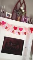 img 1 attached to Valentine'S Day Felt Heart Garland Banner - 9.8 Ft For Wedding, Engagement & Anniversary Parties review by Nicholas Serafini