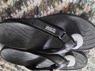 img 1 attached to V.Step'S Black Leather Flip Flops With Arch Support: Perfect For Men And Women With Plantar Fasciitis review by David Hodgson