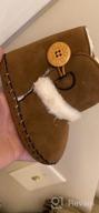 img 1 attached to 👶 Cozy and Stylish Baby Snow Boots with Fleece Fur: Perfect Winter Shoes for 0-24 Months Old, Anti-Slip Rubber Sole and Button Design Ideal for Toddler Girls and Boys, Ideal First Walker and Crib Shoes for Newborns and Infants review by John Souza