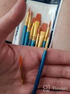 img 1 attached to Heartybay 10Pcs Paint Brushes - Perfect For Acrylic, Watercolor, Easter Eggs, Face Painting, And Detail Work review by Kevin Hawkins