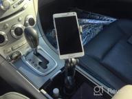 img 1 attached to IKross 2-In-1 Cup Mount Holder: Perfectly Secure Tablet And Smartphone Holder For Your Car review by Vic Alexander
