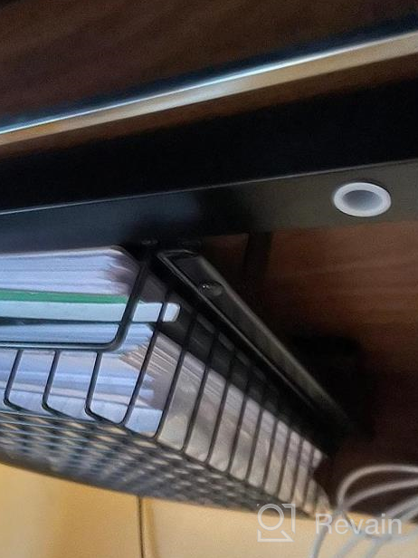 img 1 attached to Under Desk Storage Shelf 1 Pack - Metal Drawer Slide Out For Home Office, 12.6'' X 9.45''X 3.93'', No Drill/Drill Cable Management Tray Basket Organizer Rack review by Scott Lavimodiere