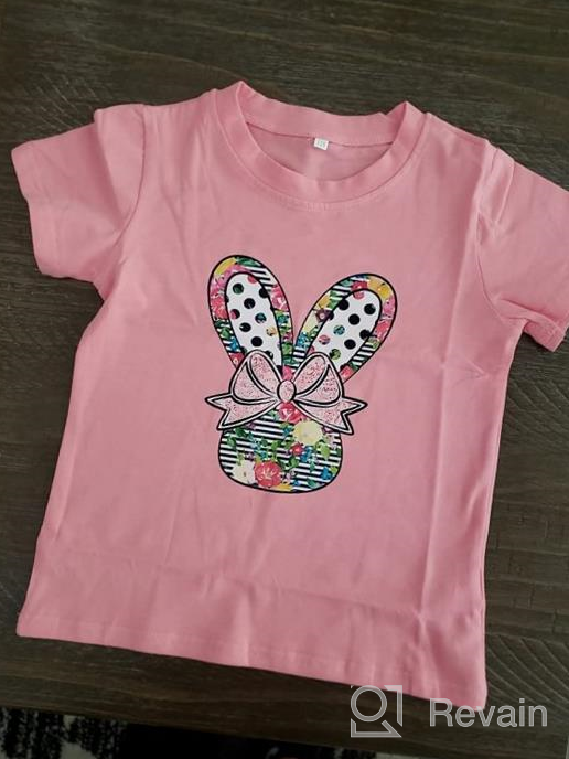 img 1 attached to 👧 Adorable Toddler Bowknot T Shirt Clothes for Girls 12-18 Months: Stylish & Comfortable Girls' Clothing review by Jonathan Reddick