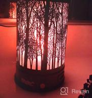 img 1 attached to USB Charged Hituiter Wax Melt Warmer With 7 Color LED Lighting And Classic Black Forest Design For Scented Wax, Oil, And Candle Melts - Perfect Home Décor And Gift review by Keith Baker
