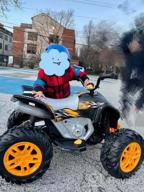 картинка 1 прикреплена к отзыву Rollplay MAX 12V Electric ATV 4 Wheeler With Oversized Wheels, Rubber Tire Strips For Traction, Working Headlights And 3 MPH Top Speed - Red/Black от Jerome Turner