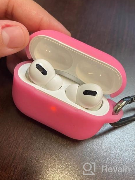 img 1 attached to Protect Your Apple AirPods Pro With Hamile'S Shockproof Silicone Cover & Keychain – Red review by Brian Micheals