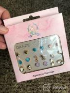 img 1 attached to Aganippe Earrings Hypoallergenic Stainless Unicorn review by Marcia Estrella