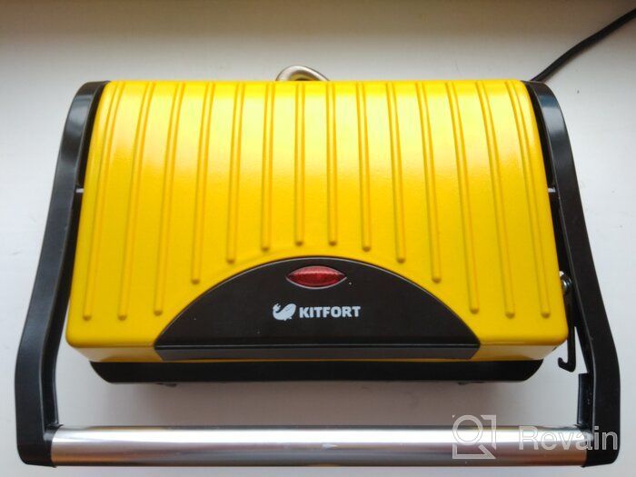 img 1 attached to Sandwich maker Kitfort KT-1609 Panini Maker, red review by Gabriela Okrent ᠌