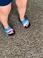 img 1 attached to 🌈 FUNKYMONKEY Rainbow Boys' Toddler Sandals - Outdoor Shoes review by Thomas Drew