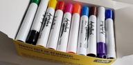img 1 attached to 40 Pack Dry Erase Markers - 12 Assorted Colors + 7 Black - Thick Barrel Design For Writing On Whiteboards, Boards, Mirrors & Windows review by Aaron Richardson