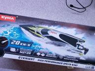 img 1 attached to SYMA Q7 RC Boat: 20+ Km/H 2.4GHz Fast Racing For Pools & Lakes, Capsize Recovery + Low Battery Alarm, Gifts For Boys & Girls review by Derek Kraft