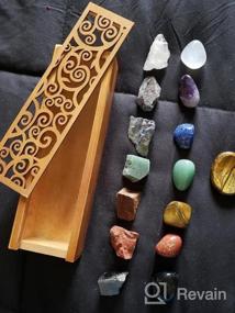 img 7 attached to Набор из 25 исцеляющих кристаллов и камней чакры для медитации, баланса чакр, рейки и ритуалов - включает очищающий селенит для усиления исцеляющей энергии