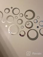 img 1 attached to Set Of 28 Silver Circle Wall Stickers For DIY Living Room/Bedroom Decoration With Mirrored Finish - Aooyaoo Solid Circles review by Jason Sundstrom