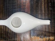 img 1 attached to Premium Handcrafted Ceramic Neti Pot - 225 Ml. White Color Nose Cleaner For Sinus Relief, Dishwasher Safe review by Ryan Noble