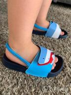 img 1 attached to 🌈 FUNKYMONKEY Rainbow Boys' Toddler Sandals - Outdoor Shoes review by Jesus Cordova