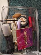 img 1 attached to Travel In Style With A Spacious Black Makeup Bag Organizer For Women And Girls review by David Will