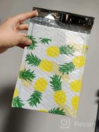 img 1 attached to UCGOU Pineapple Designer Bubble Mailers 4x8 Inch - 50 Pack Poly Padded Envelopes for Small Business Mailing, Jewelry, Makeup & More: Self Seal, Waterproof Shipping Bags review by Richard Cummings