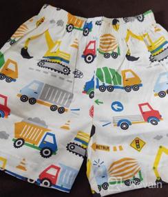 img 5 attached to Summer Fun for Toddler Boys: White Cartoon Truck Print Surfing Board Shorts - Quick Dry, Casual Beach Shorts 2-7T