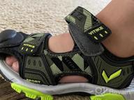 img 1 attached to Comfortable Closed Toe Sandals For Boys: Littleplum Sports Sandals For Walking, Hiking & Outdoor Adventures review by Holly Walker