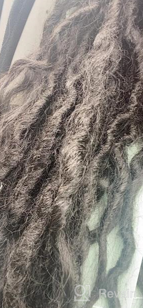 img 1 attached to ToyoTress Toceana Wavy Locs Crochet Hair - 24 Inch 8 Pcs 1B Natural Black Pre-Twisted Crochet Braids Pre-Looped Goddness Faux Locs Synthetic Braiding Hair Extensions review by Holly Haman