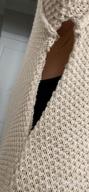 img 1 attached to Women'S Button Neck Long Sleeve Chunky Oversized Fall Tunic Sweater review by Maria Hanson