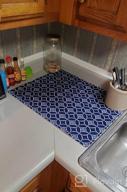 img 1 attached to Efficient And Spacious Drymate XL Dish Drying Mat: Waterproof, Slip-Resistant, And Trimmable - Perfect For Your Kitchen Counter (Surf Green 3) review by Patrick Locke