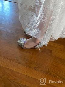 img 5 attached to FUNNA Girls Dress Shoes: Sparkly Flats for Princess Costume, Flower Wedding Party & More!