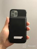 img 1 attached to Protective Charger Case For IPhone 11 Pro With 4800MAh Battery Capacity | Portable & Extended Rechargeable Battery Case By Smiphee (Black) review by Brad Collins