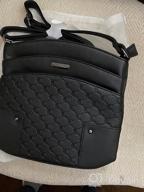 img 1 attached to Vintage Leather Crossbody Bag With Triple Pockets - Perfect For Travel And Everyday Use review by Kevin Ilango