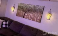 img 1 attached to Rustic Brown Mason Jar Sconces - LED Strip Lights, 6-Hour Timer, Silk Hydrangea & Iron Hooks For Home Decor review by Jermaine Krishnamoorthy