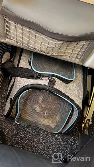 img 1 attached to Expandable Airline Approved Pet Carrier Bag For Cats And Small Dogs With Fleece Pad By Siivton review by Douglas Holla