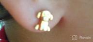 img 1 attached to 🐶 Adorable Gold Plated Puppy Dog Safety Screw Back Earrings for Toddlers and Little Girls - Perfect Animal Jewelry Gift for Dog Loving Children - Affordable and High-Quality Screw Backs for Kids review by Tiarik Gonzalez