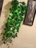 картинка 1 прикреплена к отзыву Rustic Thicker Ivy Vines With Lights In Galvanized Metal Wall Planter - Hsuner Fake Hanging Plants For Modern Farmhouse Wall Decor, Boho Bedroom & Porch Decoration (Upgrade White) от Cris Walton