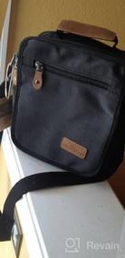 img 8 attached to Men'S 10" IPad Travel School Small Canvas Messenger Bag Purse Shoulder Crossbody Bag Tablet Bag - Plambag