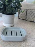 img 1 attached to Keep Soap Dry And Clean With UVIVIU'S Plastic Soap Dish - Easy To Clean And Drain, In White review by Jamie Masloski