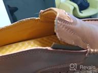 img 1 attached to Stylish Light Brown Men's Shoes with Non-Slip Loafers and Fashionable Stitching review by Marcos Oner