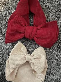img 6 attached to Adorable Yili Maizi Big Hair Bow Headbands For The Cutest Headwraps On Newborns To Toddlers
