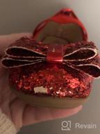 img 1 attached to 👠 Metallic Glitter Strap Doll Maker Girls' Flat Shoes review by Leroy Wolfe