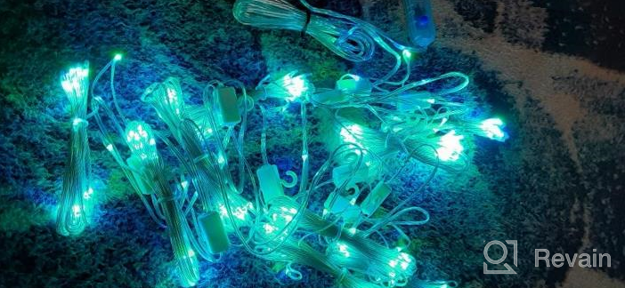 img 1 attached to Rainbow Window Curtain String Lights - 300 LED 8 Modes Waterproof For Party, Christmas, Wedding, Home, Garden, Wall Decoration By Shuangjishan review by Brandy Young