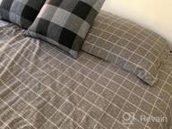 img 1 attached to Nanko Boho Textured Embroidery Duvet Cover Set - Queen Size With Soft Geometric Jacquard Quilt Cover review by Kyle Tebow