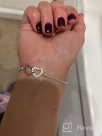 img 1 attached to Mom and Me Double Heart Bracelet 👩 - Sterling Silver Set or Individual Option for Sale review by Rhonda Hughes