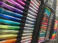 img 1 attached to 🖍️ Complete 160-Color Artist Gel Pen Set: 36 Glitter, 12 Metallic, 12 Pastel, 9 Neon, 6 Rainbow, 5 Standard + 80 Refills - Ideal for Adult Coloring Books, Craft, Doodling, Drawing review by Chris Nastanovich