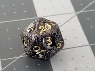 img 1 attached to Cobblestone Pattern Metal DND Dice Set - 7PCS Colorful Polyhedral Dice For Dungeons And Dragons And Role Playing Games review by Dan Toliver
