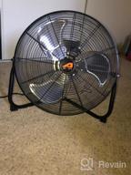 img 1 attached to AAIN AA010 20'' High Velocity Industrial Metal Floor Fan - 6000 CFM, 3 Speed Settings For Garage Shop. review by Kevin Kimbrough