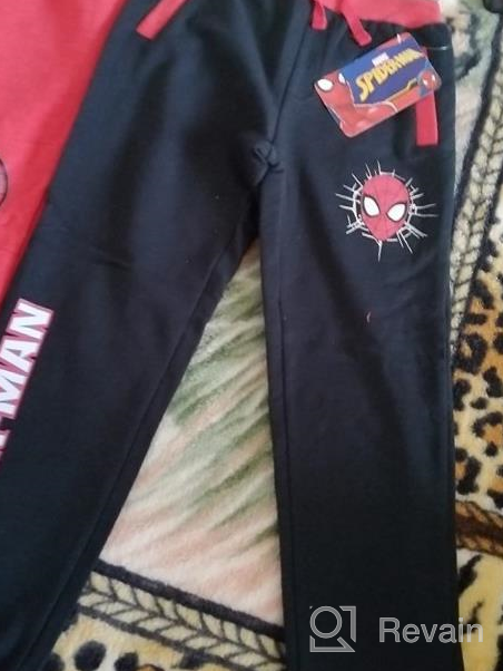 img 1 attached to Boys' Marvel Panther Spiderman Joggers – Stylish and Comfy Pants review by Chad Fox