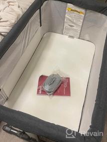 img 7 attached to INFANS Baby Bassinet Bedside Sleeper: Переносная детская кроватка с полностью сетчатым бортиком, со 5 уровнями регулировки высоты и сумкой для путешествий!