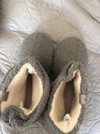 img 1 attached to Women'S Plush Fleece Bootie Slippers With Memory Foam, Warm Curly Fur House Shoes review by James Lozoya